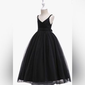 Glamulice Flower Girls Lace Bridesmaid Wedding Pageant Dresses Tulle Party Gown